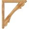 Ekena Millwork Olympic Arts and Crafts Rough Sawn Bracket w/ Offset Brace, Western Red Cedar, 6"W x 42"D x 48"H BKT0604X42X48OLY03RWR - alternate 2